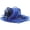 blue, variant on Wide Brim Organza Sun Hat Elegant Kentucky Derby Style Hat for Weddings Tea Parties One Size