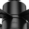 thumbnail image 6 of Hunter 42 inch Indoor Ceiling Fan with LED Light - Black Ceiling Fan with Pull Chain, For Bedroom, Living Room, or Kitchen, Standard Mount, No Remote, 4 Blades - Beck 53433, Matte Black, 6 of 14