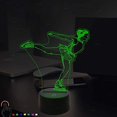thumbnail image 2 of FXUSLGT 3D Figure Skating Night Light Powered Remote Control Touch Switch 7/16 Color Change LED Table Desk Lamp Home Decoration Toy Birthday Xmas Kid Children Gift, 2 of 8