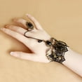 thumbnail image 5 of Punk Vintage Black Lace Bracelet, Wristband Jewelry Wedding Prom Festival Hand, 5 of 9