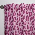 thumbnail image 3 of DESIGN ART Designart 'Pink Leopard Pattern ' Mid-CenturyCurtain Single Panel 52 in. wide x 84 in. high - 1 Panel 84 Inches, 3 of 5