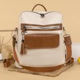 thumbnail image 1 of Mochila cruzada para mujer bolso tipo cartera con múltiples bolsillos suave para oficina viajes escuela FLhrweasw Nuevo, 1 of 9