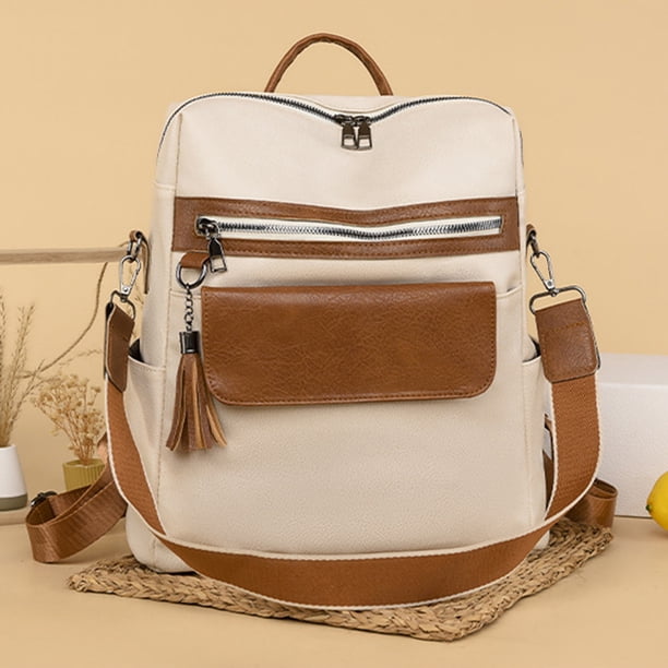 Mochila cruzada para mujer bolso tipo cartera con múltiples bolsillos suave para oficina viajes escuela FLhrweasw Nuevo