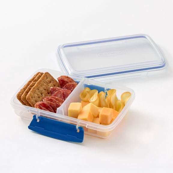 Rubbermaid Pack & Go 350 mL Small Divided Snack Container, Meal Prep Container, with Two-Compartment Design