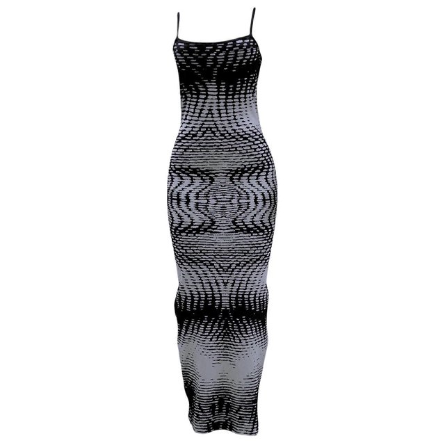 Women's Sexy Tie Dye Maxi Dress Square Neck Sleeveless Print Dress for Nightclub and Party Green XXL