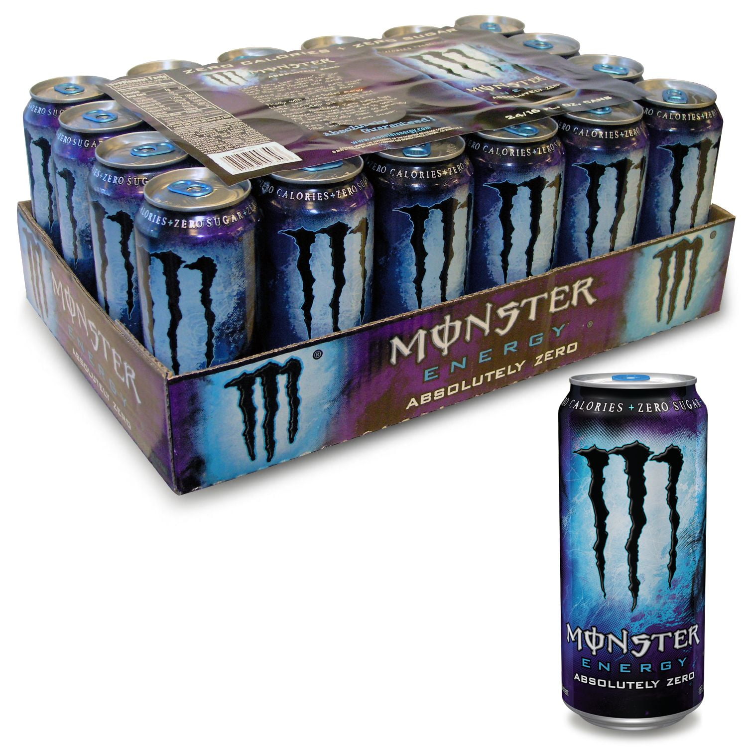 Monster Absolutely Zero Energy Drink 24/16 Ounce