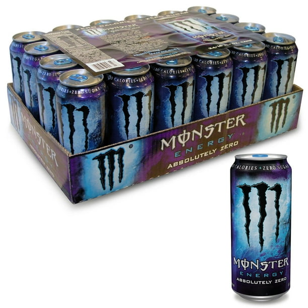 Monster Absolutely Zero Energy Drink 24/16 Ounce