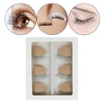thumbnail image 3 of Silicone Training Mannequin Head, Realistic Eyelid Eyelash Extension Practice Head Model for Training Beginners Makeup Tools Massage Practice , Caja de ojos de café Caja de café para párpados Baoblaze Cabeza de maniquí, 3 of 8