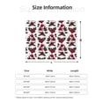 thumbnail image 5 of Yiaed Rose Flowers Print Blanket Throw Blanket Soft Cozy Flannel Blanket for Home Bed Sofa Couch Chair-80"x60", 5 of 6