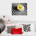 thumbnail image 4 of ONETECH  Yellow Gray Wall Art Black White Zen Wall Art Floral Wall Pictures Flower Zen Painting Stone Sand Pebble Canvas Poster Artwork for Wall Decor Living Room Bedroom Bathroom Decor, 4 of 4