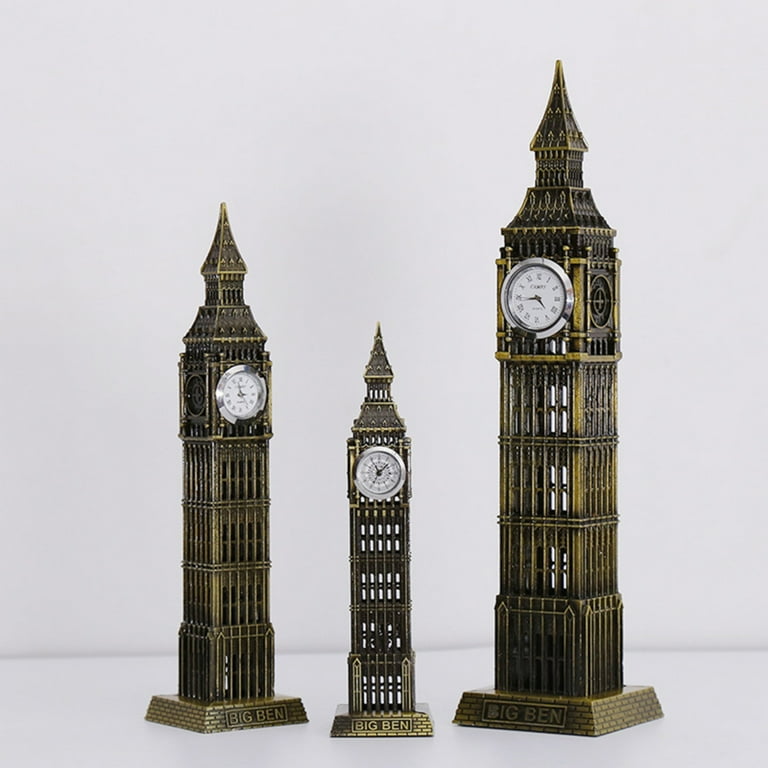 VICASKY - Modellino Del Big Ben Di Londra In Metallo, Altezza 18 Cm - Statua Architettonica Da Collezione, Souvenir E Decorazione Casa - 3