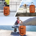 thumbnail image 7 of 30" Large Checked Luggage Expandable Softside Suitcase with Wheels Heavy-Duty Waterproof Wheeled Luggage Bag, Orange - TA069, 7 of 7