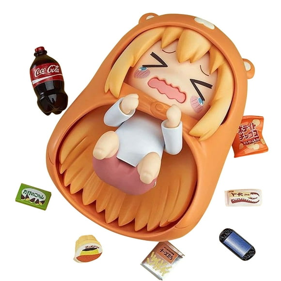 Anime Action Figure Q Version DOMA Umaru Interchangeable Face Figure Toys PVC Model Desktop Ornaments Collectable Gifts 10CM Best Gift for Adult Kids Children Figure