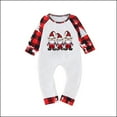thumbnail image 3 of Odeerbi Christmas Pajamas for Family Holiday Long Sleeve Family Christmas Pajamas Matching Sets Toddler Parent Child Outfit Printed Loungewear Two-Piece Sleepwear Xmas PJs Set White, 3 of 5
