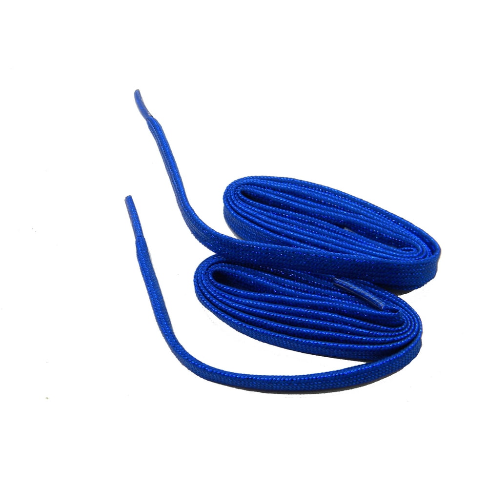54 Inch 137 cm 2 Pair Pack of Royal Blue Sparkling Athletic shoelaces