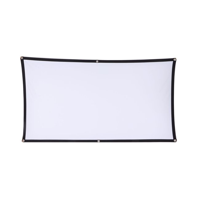 Pantalla de proyector de alta definición 4K antiarrugas, plegable, portátil, para fiestas en casa, oficina, aulas (60 pulgadas)