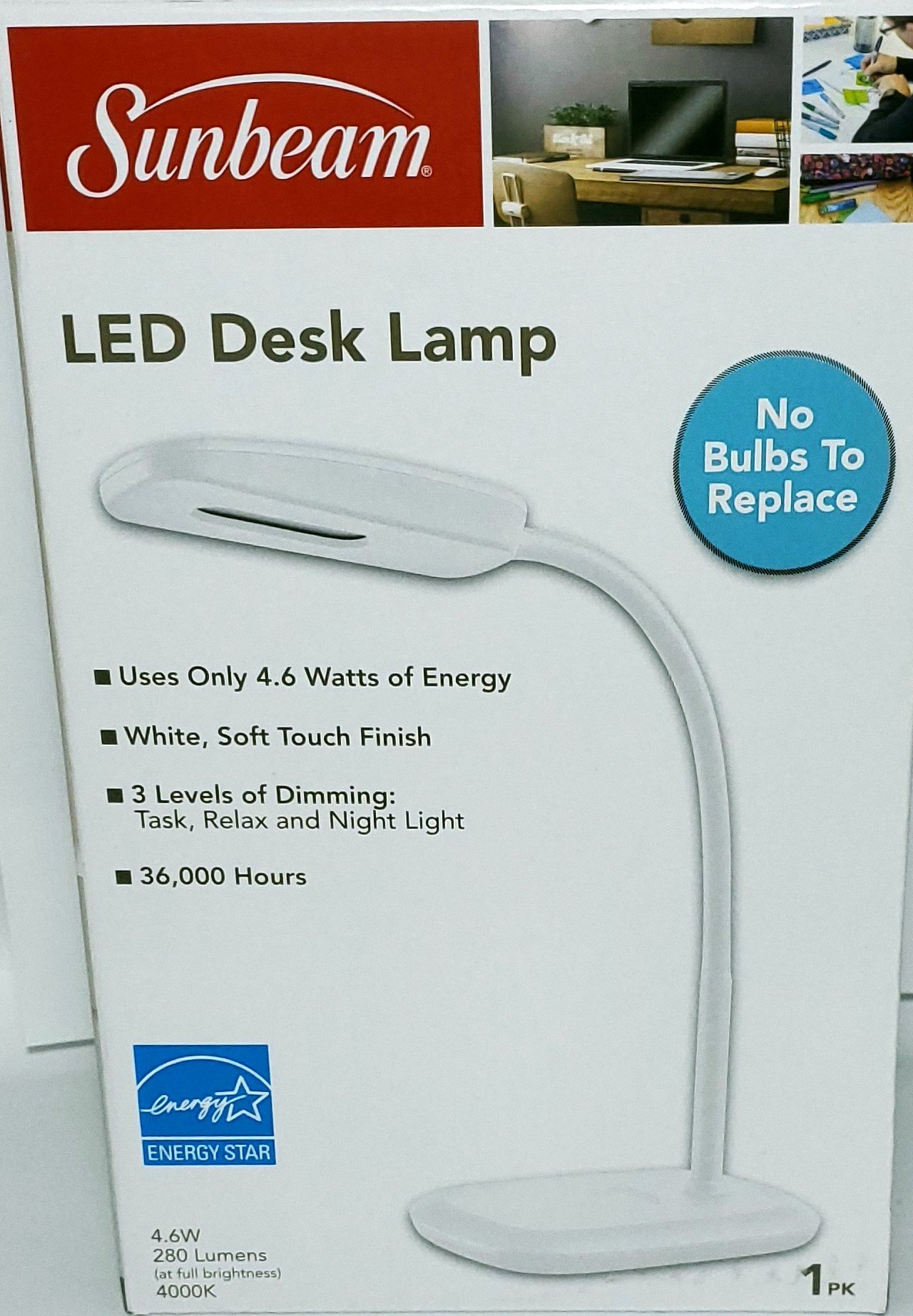 sunbeam led desk lamp recall