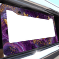 thumbnail image 6 of 1 Pcs Purple Marble License Plate Frame, License Plate Cover for Car Decorative Parts, Aluminum License Plate Bracket Holder Rust-Proof Weather-Proof for US Standard Car, 6 of 9