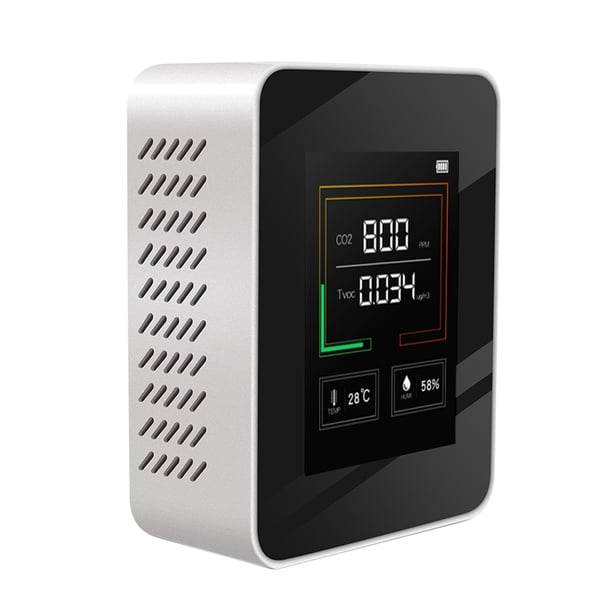 Medidor de CO2 Retroiluminación LCD Dióxido de carbono interior Detector de concentración de CO2 Ana Irfora Medidor de CO2