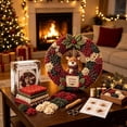 thumbnail image 4 of 3D Fabric Poke Wreath DIY Kit, Christmas Wreath DIY Kits for Adults | 3D Fabric Poke Art Craft Kit, Beginner-Friendly Holiday Wreath Making Kit & Door Decor, Christmas Decorations, 4 of 7