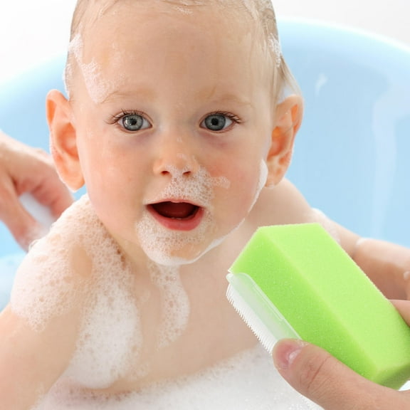 LOLIPPYY Baby Scalp Scrubber Sensory Brush in Green, 1 Piece for Newborn Therapy and Gentle Cleaning