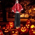 thumbnail image 4 of Colgante de calavera y fantasma para Halloween ropa roja de miedo Likrtyny adorno de fiesta de Horror accesorios para casa encantada decoración de Halloween para el hogar, 4 of 8