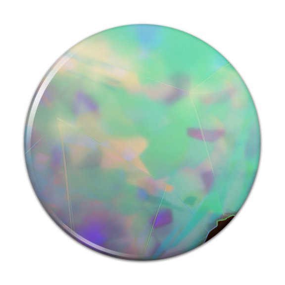 Opal Gemstone Picture (Image Only) Pinback Button Pin
