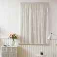 thumbnail image 5 of White Embroidered Sheer Curtains, Light-Filtering Phantom Mesh Window Screen, for Living Room Bedroom, 5 of 6