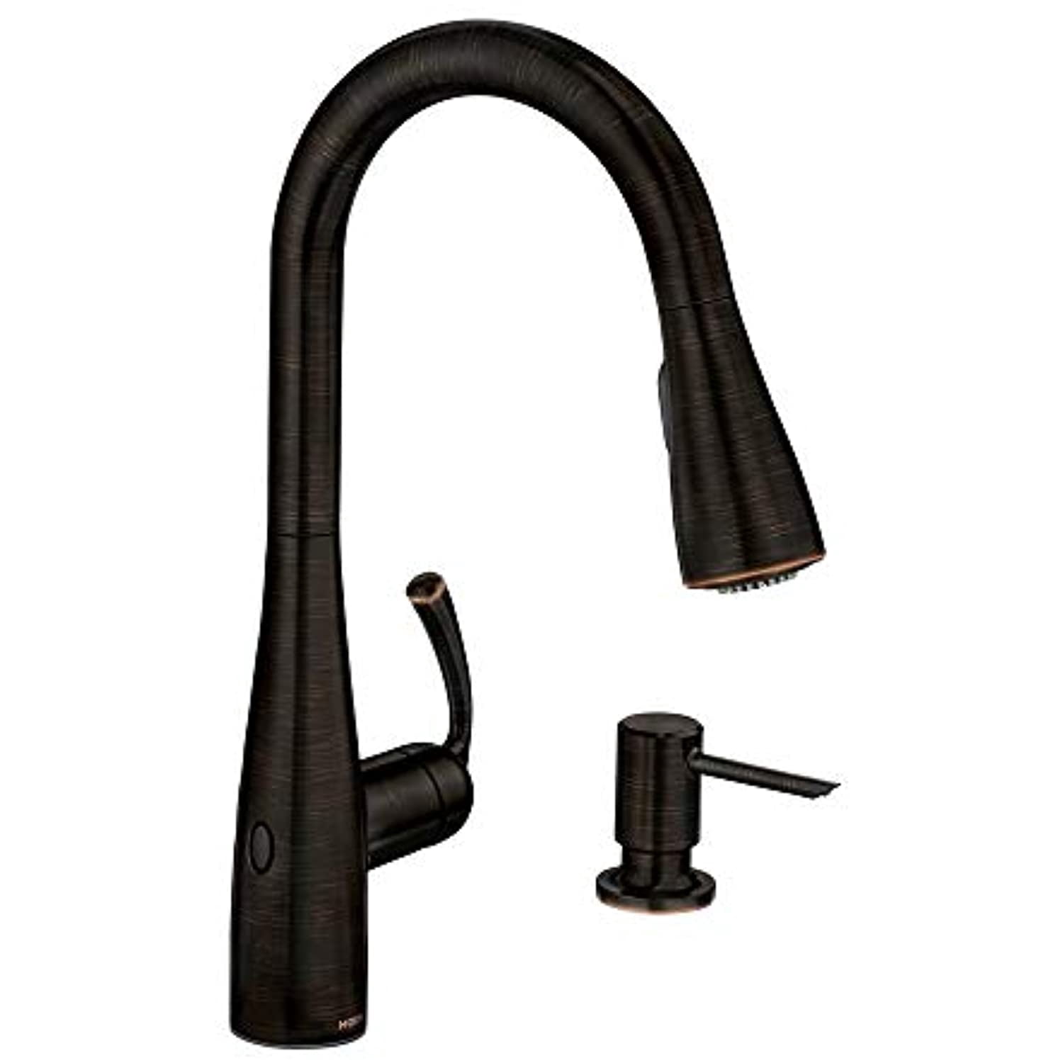 MOEN Essie Touchless Single-Handle Pull-Down Sprayer Kitchen Faucet with MotionSense Wave and Power Clean in Matte Black