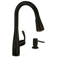 thumbnail image 5 of Moen Essie Matte Black One-Handle High Arc Kitchen Faucet, 87014EWBL, 5 of 6
