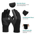 thumbnail image 4 of OZERO Winter Gloves for Men Water Resistant Windproof Anti-Slip Touchscreen Thermal Gloves for Driving Hiking Bike Cycling Running, 4 of 8