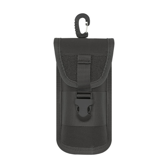 Molle Hanging Glasses Pouch Portable 600D Nylon Sunglasses Storage Case, Tactical Outdoor Wear-Resistant Compression-Resistant Eyeglasses Bag, Quick Release D-Ring Buckle With