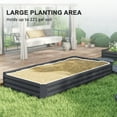 thumbnail image 4 of Outsunny Galvanized Planter Box, 8' x 4' x 1' Metal Garden Bed, 4 of 9