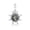 Green, variant on 925 Sterling Silver with Baltic Amber – Sun Pendant - Honey Colour