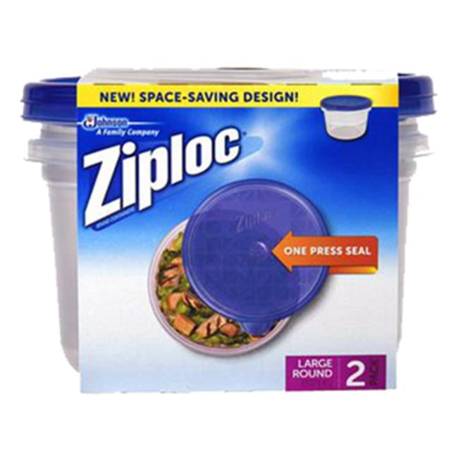 Ziploc 71013 48 oz. 6 Cups Large Round Container 2 Count Walmart Canada