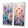 thumbnail image 3 of Designart "violet Tranquil Petals V" Abstract Botanicals Framed Wall Art Set Of 2 - Purple Floral Frame Gallery Set For Office Decor, 3 of 6