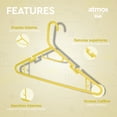 thumbnail image 2 of Ganchos para Ropa de Niños Ganchos de Plástico Premium Atmos Homeware color Amarillo, 2 of 5