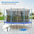thumbnail image 5 of Riedhoff 10 ft Recreational Trampoline with Safety Enclosure & Ladder, for Kids & Adults, Blue, 5 of 8