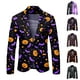 thumbnail image 4 of VBARHMQRT Fall Jackets Men's Fashion Print Suit Jacket, 4 of 4