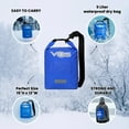 thumbnail image 6 of VOS Waterproof Premium Dry Bag – 5L | All-purpose Bag Lightweight Dry Storage Bag Backpack for Travel, Swimming, Boating, Kayaking, Camping, Beach (Blue), 6 of 9