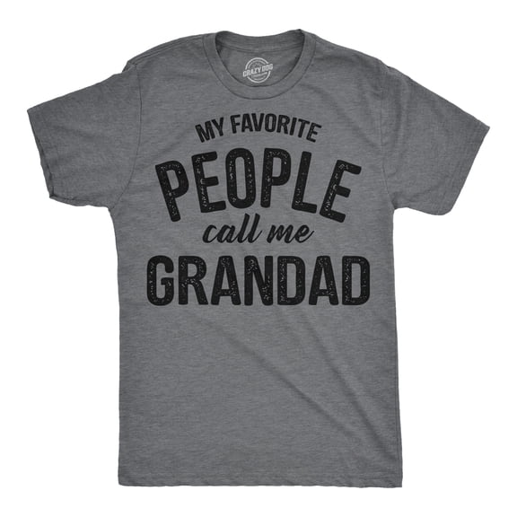 Mens Funny T Shirts My Favorite People Call Me Grandad Sarcastic Family Tee For Men Graphic Tees