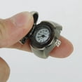 thumbnail image 7 of 3X Bronze Flip-Up Skull Cover Finger Ring Watch Stretchy Watchband for Unisex--Battery Included, perfect for Skull Lover, 7 of 7