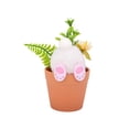 thumbnail image 2 of Todaioua Artificial Potted Plant with Plush Rabbits Miniature Flower Pot Decorative Ornament for Spring Easter Festival Tabletop Shelf Display Fairy Garden Centerpiece Home Decor, 2 of 7