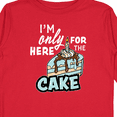 thumbnail image 4 of Inktastic Im Only Here For The Cake with Cake Slice Illustration Boys Long Sleeve Toddler T-Shirt, 4 of 5