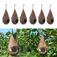 thumbnail image 1 of Casitas para pájaros de colibrí shamjiam Tejido de Hierba Natural, 1 of 8