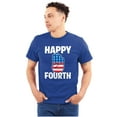 thumbnail image 4 of Happy Fourth of July American Patriot Men's Graphic T Shirt Tees Brisco Brands S, 4 of 6