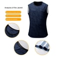 thumbnail image 5 of Bovxnpu Men's Clothing Set 2 Piece Outfits Tracksuit Sleeveless Crew Neck Men's Casual Button Shirt Pants Set, 5 of 7