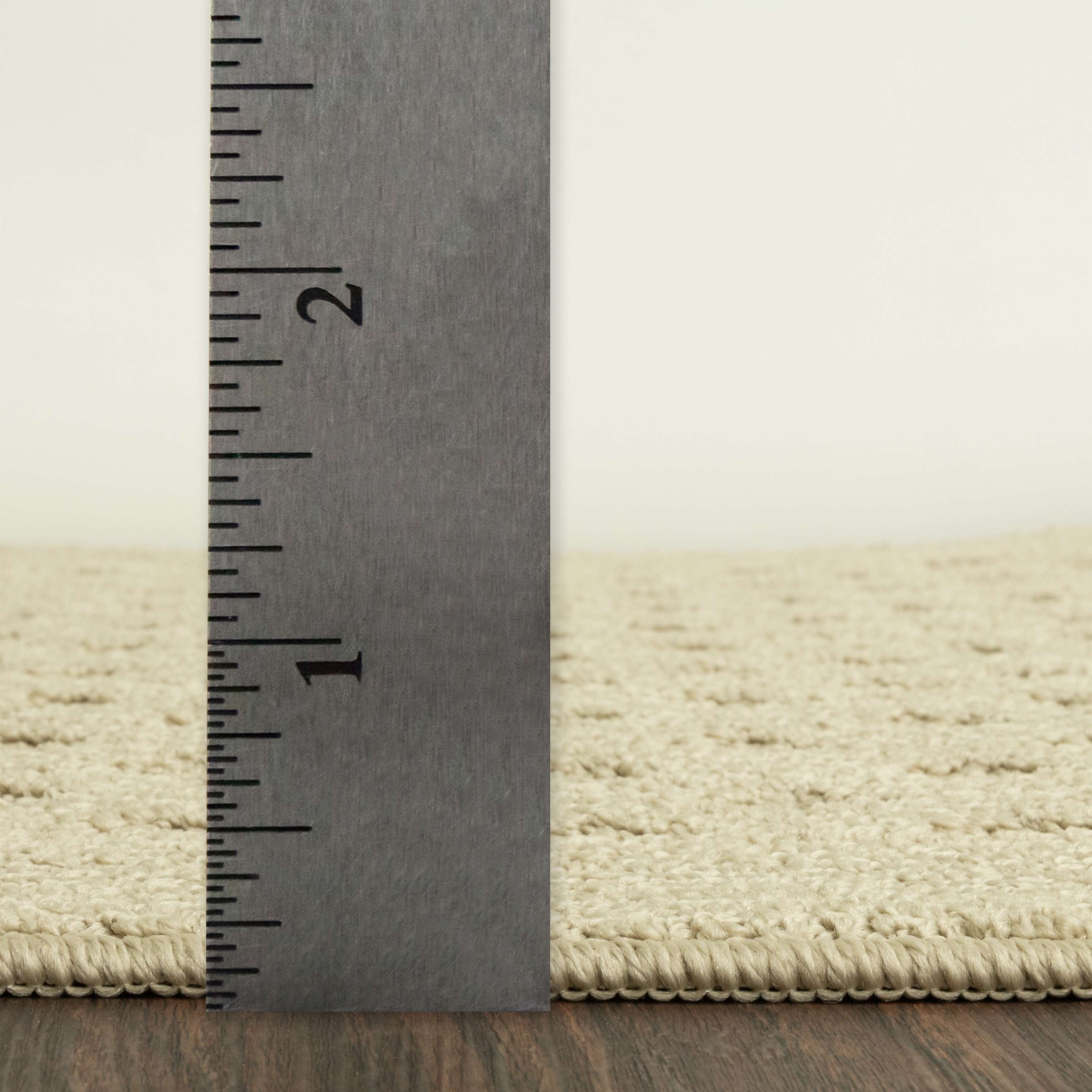 Mainstays Dylan Solid Diamond Olefin Beige Indoor Runner Rug, 2'x6'