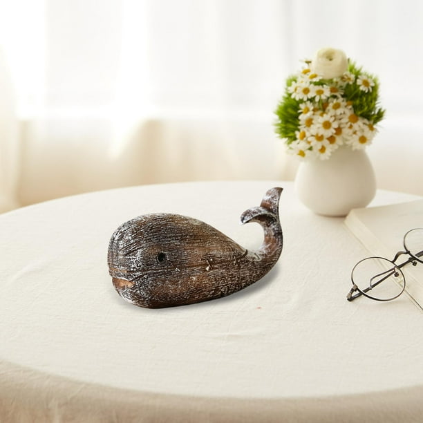 Figura de ballena para decoración de mesa, modelo con temática playera y , pieza decorativa para el hogar, sala de estar, habitación infantil. 175 x 45 x 13 cm