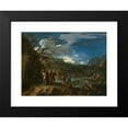 thumbnail image 2 of Salvator Rosa 24x19 Black Modern Framed Museum Art Print Titled - Polycrates and the Fisherman (C. 1664), 2 of 5